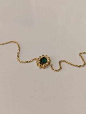 Faux Emerald Bracelet