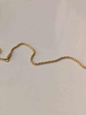 Gold Rope Chain Bracelet