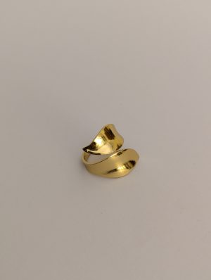 Open Leaf Wrap Ring